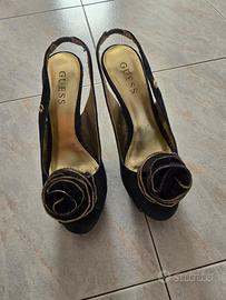 Scarpe slingback peep-toe firmate GUESS