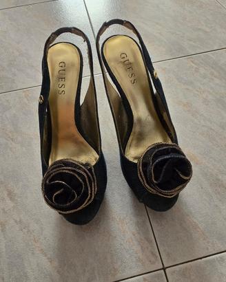Scarpe slingback peep-toe firmate GUESS