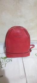 zaino piquadro rosso in pelle 