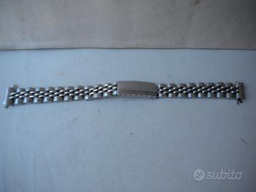 Bracciale chicchi di riso anni 60 vintage acciaio