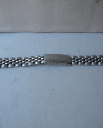 Bracciale chicchi di riso anni 60 vintage acciaio