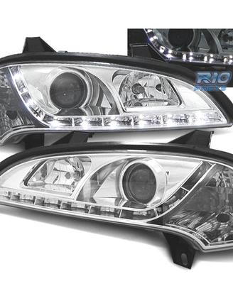 FARI PER OPEL TIGRA 95-03 LUCE DIURNA A LED FONDO 
