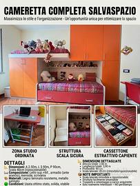 Cameretta Italian Business Letto a Castello