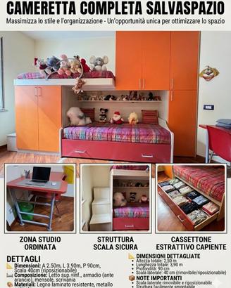 Cameretta Italian Business Letto a Castello