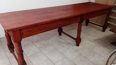 Tavolo massello  0,80X 3 m