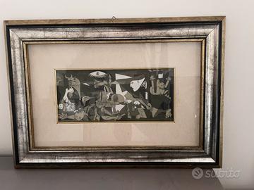 Quadro picasso guernica in foglio d’argento
