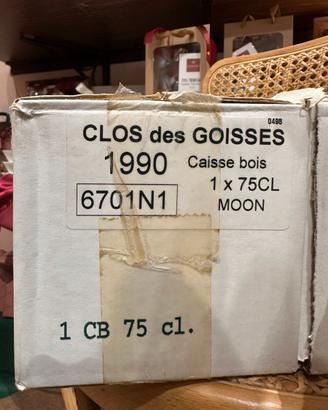 Champagne Clos de Goisses OWC 1990