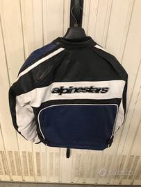 Giubbotto moto in pelle