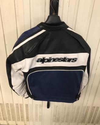 Giubbotto moto in pelle