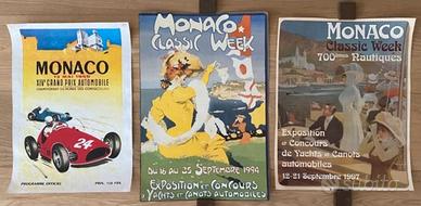 Poster Monaco Classic week 1956 1994 1997