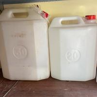 Taniche plastica bianche  30/20 litri