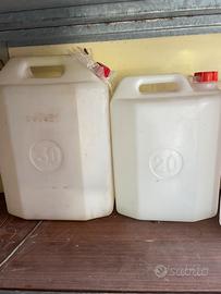 Taniche plastica bianche  30/20 litri