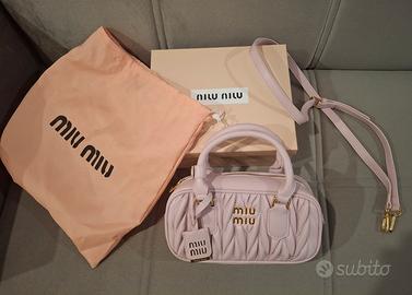 Borsa Miu Miu Arcadie Matelassé pelle nappa rosa