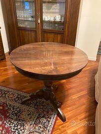 tavolino in legno tondo