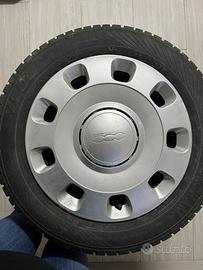 Cerchi 14 fiat 500 con gomme invernali