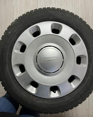 Cerchi 14 fiat 500 con gomme invernali