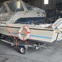 Barca open 460 Willy Boat con motore e carrello