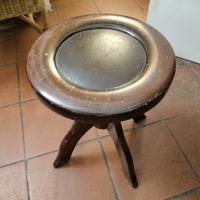 sgabello legno imbottito