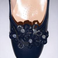 Scarpa blu decollete’ MADE IN ITALY pelle mis. 38