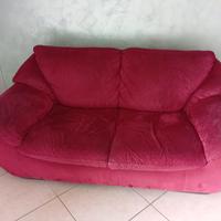 Divano 2 posti rosso
