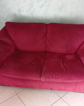 Divano 2 posti rosso
