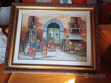 quadri olio su tela gugliemo de giorgio e altri