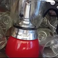 caffettiera bialetti moka crystal - 6 tazzine vetr