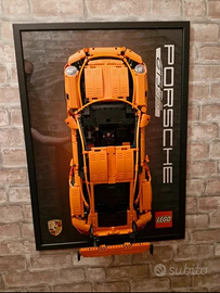 Quadro da esposizione per Porsche GT3 RS arancio l