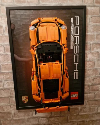 Quadro da esposizione per Porsche GT3 RS arancio l