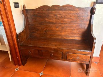 Panca ingresso in legno