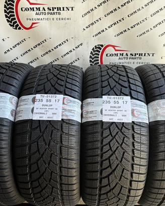 4 PNEUMATICI 235/55 R17 DUNLOP INVERNALI NUOVE