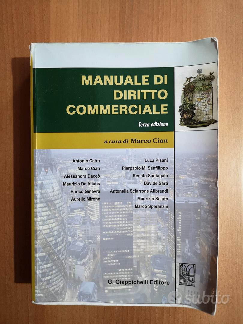 Manuale di diritto commerciale - Marco Cian - Libro - Giappichelli 