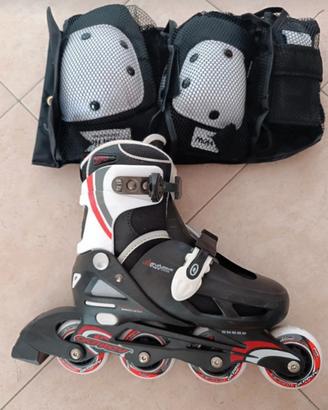Rollerblade bambini e protezioni incluse