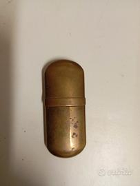 accendino silver flame in ottone anni 70 vintage