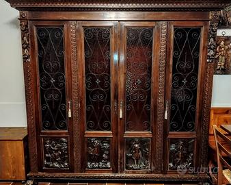 Libreria rinascimentale fine 800