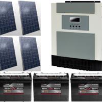 Fotovoltaco 1 kw eolico 500 W accumulo 5.5 KWh