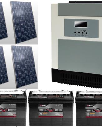 Fotovoltaco 1 kw eolico 500 W accumulo 5.5 KWh