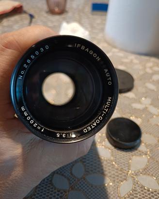 ottica Ifbagon 200mm f3.5 attacco M42 