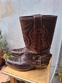 stivali pelle vintage 