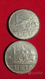 Leu Romania 2 monete da 1 anni 63/66