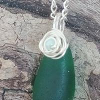 Collana Artigianale Vetro Marino Antico