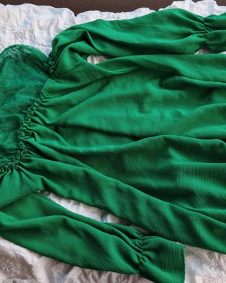 maglia a maniche lunghe verde