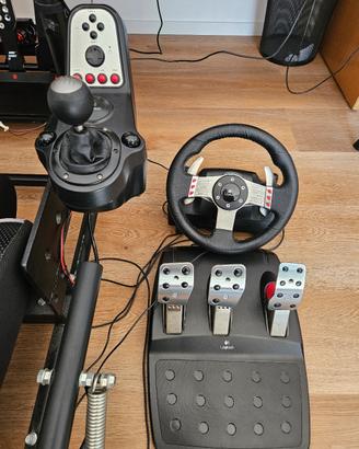 Logitech G27 completo con mod e freno a mano