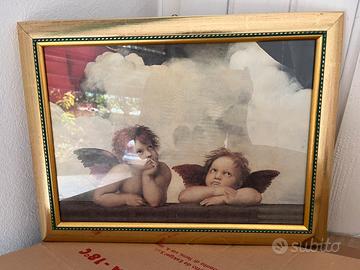Stampa angeli Raffaello con cornice