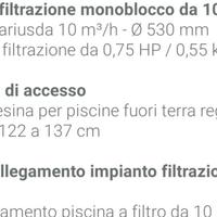 Scaletta piscina fuoriterra