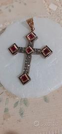 croce in oro 14 in stile antico