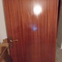Porte da interno tamburate mogano anni 70