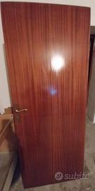 Porte da interno tamburate mogano anni 70