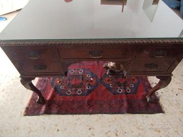 SCRIVANIA LEGNO MASSELLO ANTICA