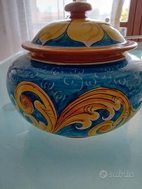 biscottiera  ceramica Caltagirone 